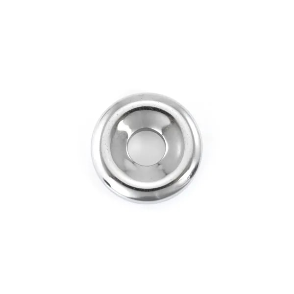 Dónut Hematita plateado 15mm x 1pc