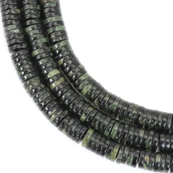 Kambaba Jasper heishi disc 1.5x6mm x 39cm