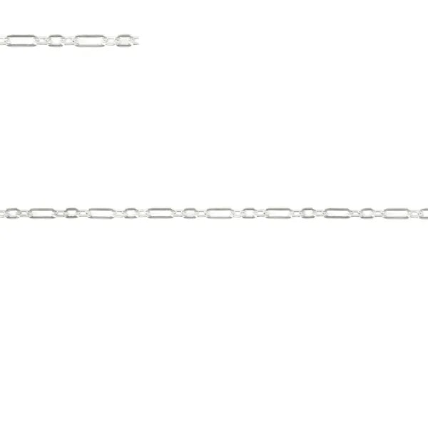 Alternate rectangle link chain 1.7x2.4mm / 1.7x4.2mm x 50cm
