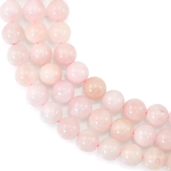 Runde rosa Morganit 10mm x 39cm