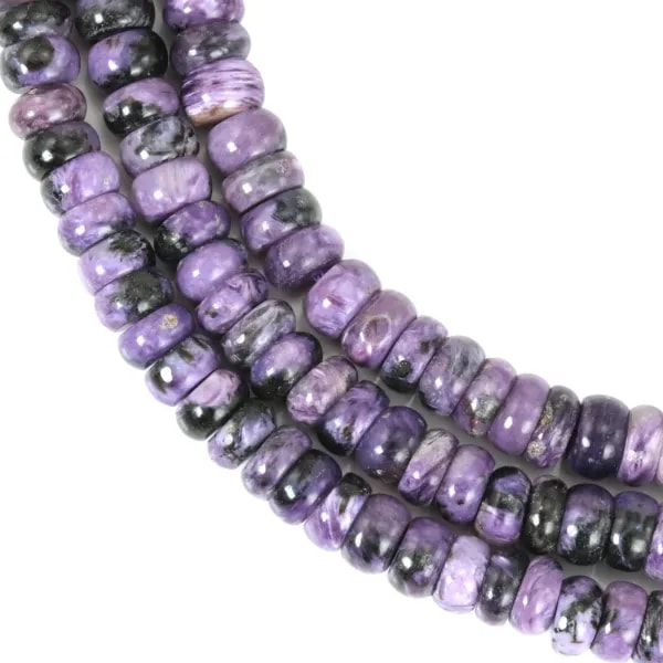 Charoït Rondelle Heishi 3x6mm x 40cm
