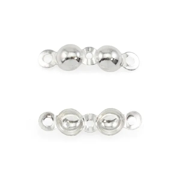 Esconde nós em prata 925 4mm x 6pcs