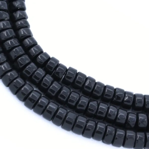 Onyx, Heishi rondelle 2x4mm x 38cm