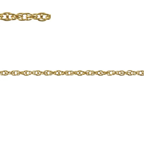 Cadena malla cuerda 1.6mm - Acero Inox 304 dorado x 1m