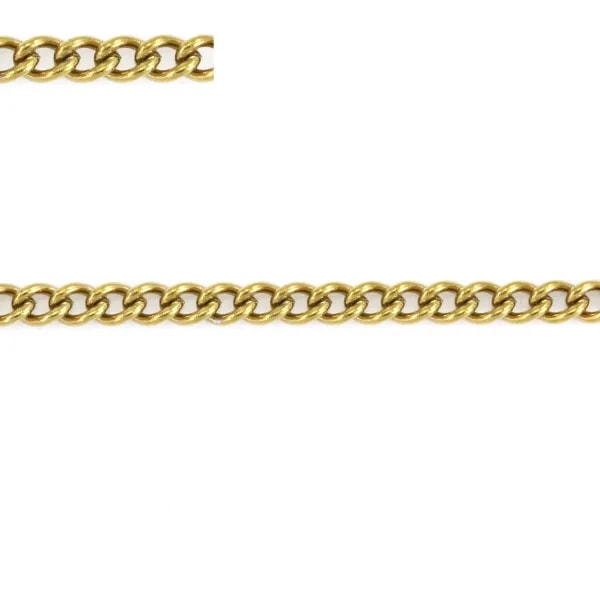 Corrente gourmet 3.6x4.8mm - Aço Inox 304 dourado x 50cm