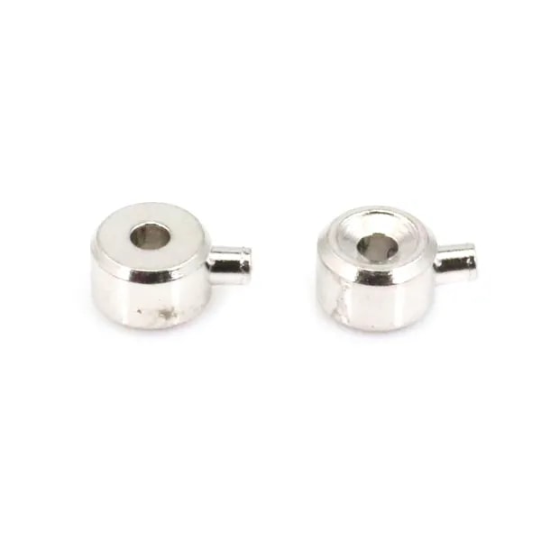 Pérola de rodelas para esmagar 3mm - Prata 925 x 2pcs