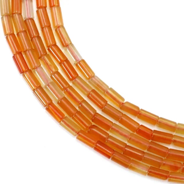 Carnelian tube 2x4mm x 38cm