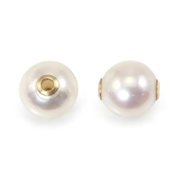 Colgante Perla de cultivo japonesa Akoya redonda 8-8.5mm - Gold Filled x 1pc