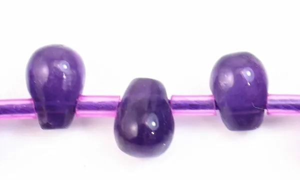 Amethyst drop 4x7mm x 40cm