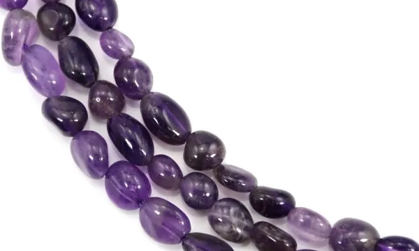 Baroque amethyst nugget 6-8mm x 39cm