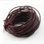 Fil en cuir bordeau  1.0mm x 1m 
