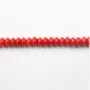 Bambou mer teinte rouge Rondelle