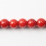 Bambou mer teinte rouge Rond