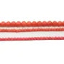 Bamboo mer teinte orange Rond Facette