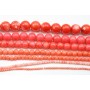 Bamboo mer teinte orange Rond