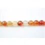 Cornaline Ronde Facette 14mm x 40cm