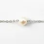 Bracelet chaîne silver 925 perle d'eau douce