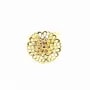 Bague réglable support estampe dorée 19.5mm x 1pc
