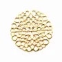Estampe ronde dorée 25mm  x 1pc