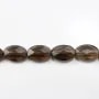 Quartz Fumé Oval Facette 10x14mm x 40cm