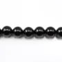 Agate Noire Ronde 4mm