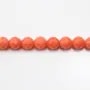 Bambou mer teinte orange Rond Facette 6mm x 40cm 