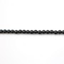 Onyx noir, ronde, 3mm x 40cm