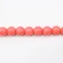 Bambou mer teinté orange Rond  6mm x 40cm 