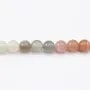 Pierre Lune Multicolore Ronde 8mm x 40cm