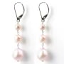 Bo Argent925 perle d'eau douce rose x2pcs