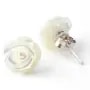 Boucle d'oreille argent 925 nacre en fleur 10mm x 2pcs