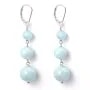 Boucle d'oreille argent 925  aigue marine x 2pcs