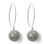 Boucle d'oreille argent 925 labradorite  12mm x 2pcs 