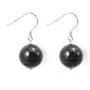 Boucle d'oreille argent 925 l'oeil de faucon 12mm x 2pcs 