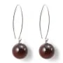 Boucles d'oreill argent 925 oeil de taureau 12mm x 2pcs 