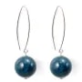 Boucle d'oreille argent 925 apatite 12mm x 2pcs 