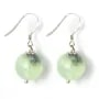 Boucle d'oreille argent 925 prehnite 12mm x 2pcs  