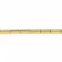 Hematite golden cubic rectangle 3x9mm x 40cm