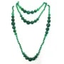 Sautoir agate vert  140cm 