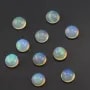 Cabochon opale ethiopian ronde 7mm x 1pc