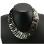 Collier simple nacre grise 