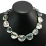 Simple gray baroque pearl necklace