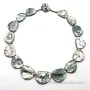 Collier Simple nacre grise baroque 