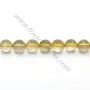 Quartz rutile ronde 8-8.5mm x 38cm