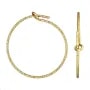 14kGF Sparkle Creole To Decorate 20x0.7mm x 2pcs