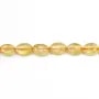Citrine Oval 8x11mm x 40cm