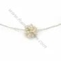 Boule de perles d'eau douce blanche, de taille 13-14mm x 1pc