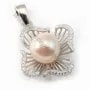 Argent 925 pendentif  avec zircon33x25mmX 1PC