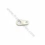 Tips for ribbon of 10mm in raw brass x10pcs