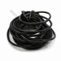 Fil en cuir noir 3.0mm x 1m 